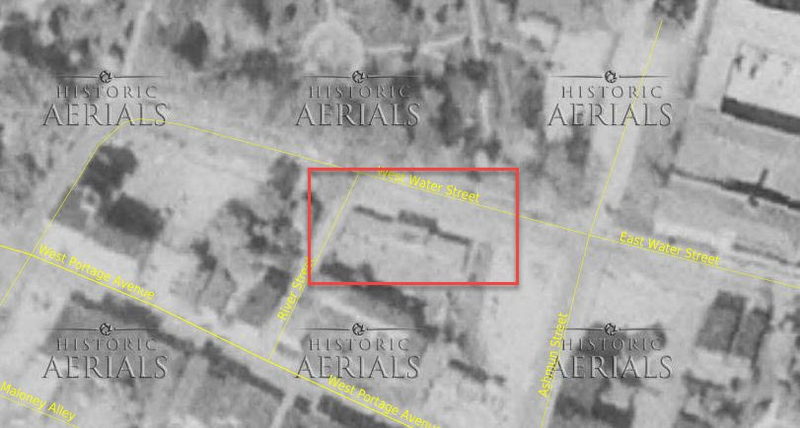 Parkway Motel (Park Way Motel) - 1975 Aerial (newer photo)